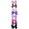Capelli New York Kids' Set Of 8 Assorted Halloween Bows In Purple