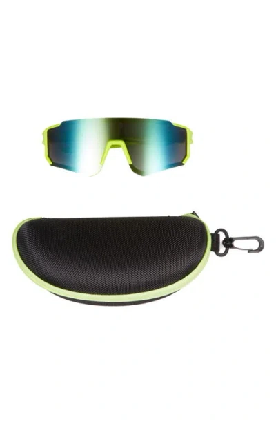 Capelli New York Kids' Shield Sunglasses & Case Set In Green