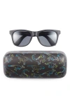 Shop Capelli New York Kids' Square Sunglasses & Neon Dinos Case Set In Black Combo