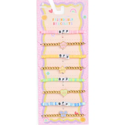 Capelli New York Kids' Tear & Share 8-pack Assorted Best Friends Bracelet Set In Multi