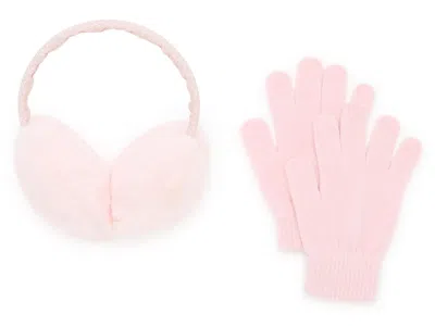Capelli New York Kids'  Pink Heart Earmuff & Glove Set