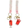 Capelli New York Set Of 2 Bff Liquid Keychains