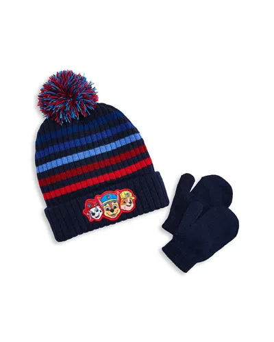 Capelli Kids' Paw Patrol Beanie & Mittens Set In Blue