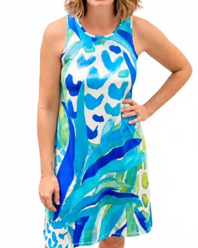 Capelton Road Upf Tank Dress In Painted Pineapple In Multi