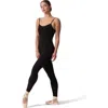 Capezio Adjustable Strap Camisole Unitard In Black