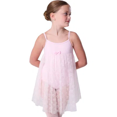 Capezio Kids'  Baby Doll Ballet Dress Heart In Pink