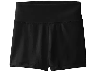 Capezio Kids' Big Girls' Team Basic High Waisted Short Shorts Black: 7-8, Nylon/spandex