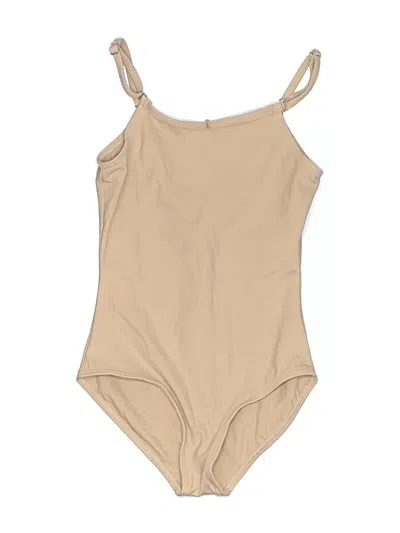 Pre-owned Capezio Bodysuit In Tan