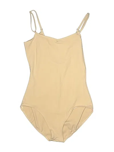 Pre-owned Capezio Bodysuit In Tan