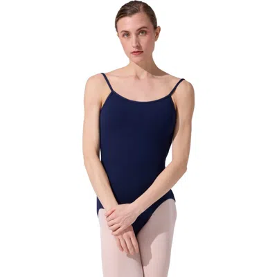 Capezio Camisole Leotard W/ Adjustable Straps In Blue