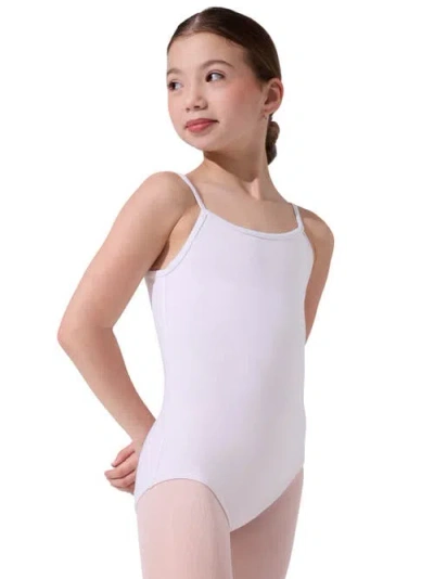 Capezio Kids'  Camisole Leotard W/ Adjustable Straps In White
