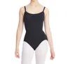 Shop Capezio Camisole Leotard With Bratek In Black