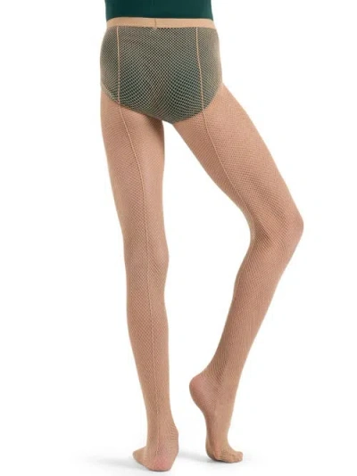 Capezio Kids'  Classic Fishnet Tight W/ Seams In Multi