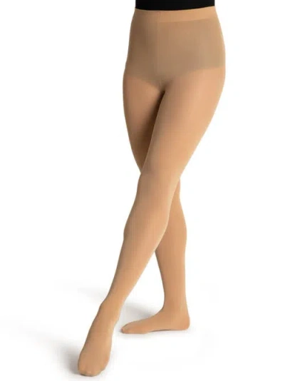 Capezio Classic Footed Tight In Medium Brown