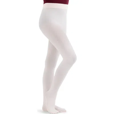 Capezio Kids'  Classic Footed Tight In White