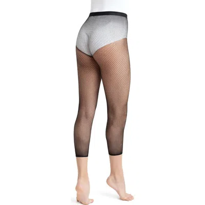 Capezio Crop Classic Fishnet Tight In Black