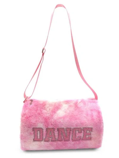 Capezio Faux Fur Dance Duffle In Pink