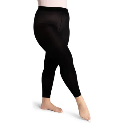 Capezio Footless Tight W Self Knit Waistband In Black