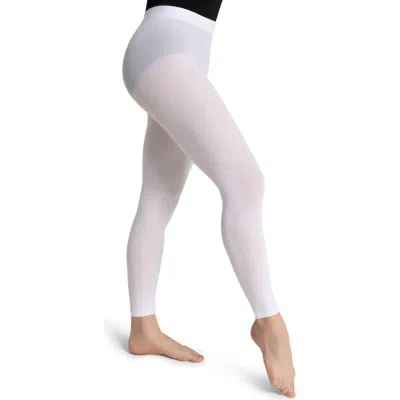 Capezio Footless Tight W Self Knit Waistband In White
