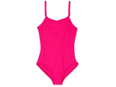 Capezio Kids' Girls' Camisole Leotard With Adjustable Straps Jumpsuit & Rompers One Piece Hot Pink: Medium, Spande