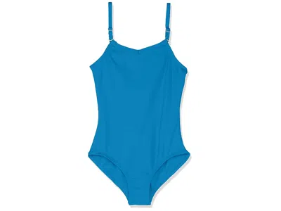 Capezio Kids' Girls' Camisole Leotard With Adjustable Straps Jumpsuit & Rompers One Piece Turquoise: Intermediate, In Blue