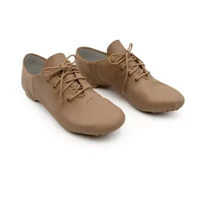Capezio Kids' Girls E-series Jazz Oxford Shoes In Brown