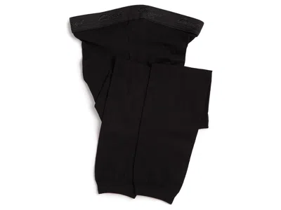 Capezio Kids' Girls' Hold Stretch Footless Tight Socks Casual Pants Black: Medium/small (6-8), Spandex/nylon
