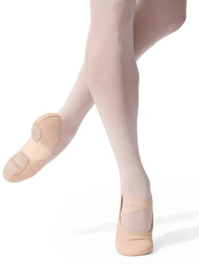 Capezio Hanami Leather Ballet Shoe In Neutral