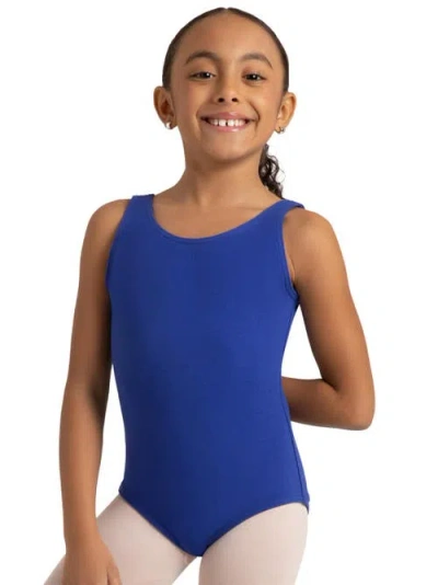 Capezio Kids'  High-neck Tank Leotard In Metallic