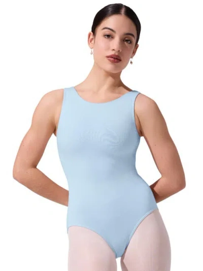 Capezio High-neck Tank Leotard In Blue