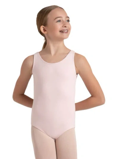 Capezio Kids'  High-neck Tank Leotard In Transparent