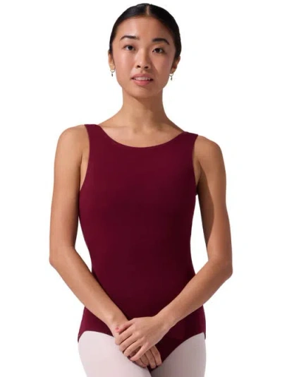 Capezio High-neck Tank Leotard In Red