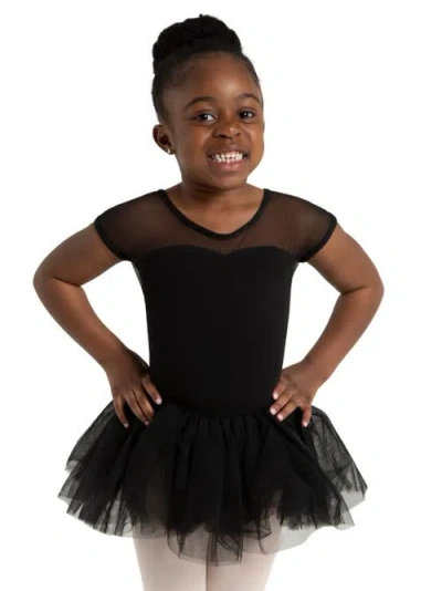 Capezio Kids'  Keyhole Back Tutu Dress In Black