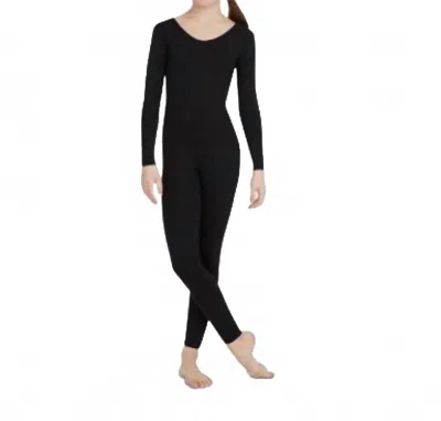 Capezio Kids' Long Sleeve Solotard In Black