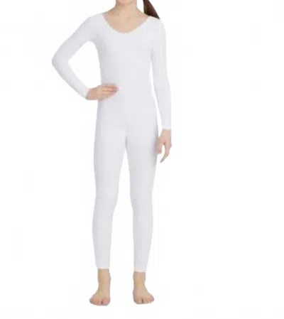 Capezio Kids' Long Sleeve Solotard In White