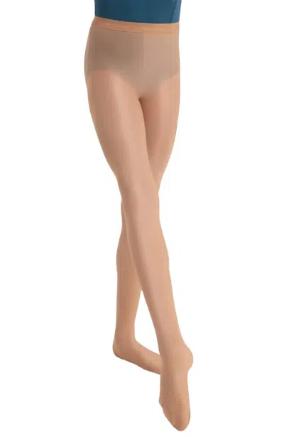 Capezio Kids' Ultra Shimmery Tight In Light Toast In Neutral