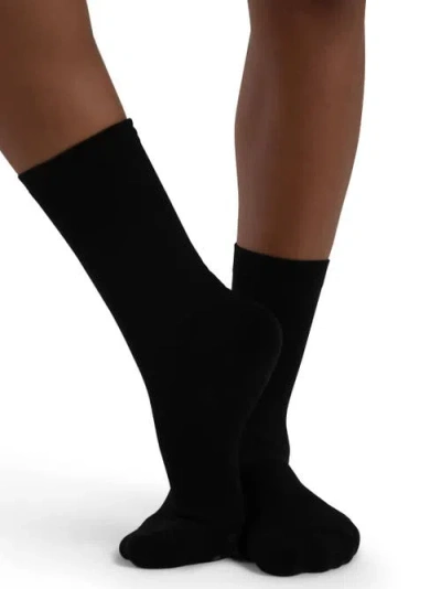 Capezio Lifeknit® Calf Length Sox In Black