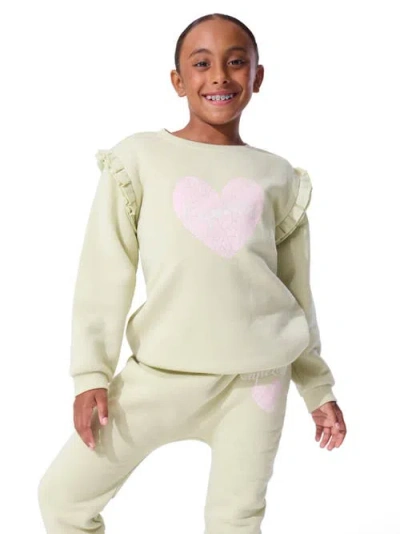 Capezio Kids'  Little Dancer Sweatshirt In Green