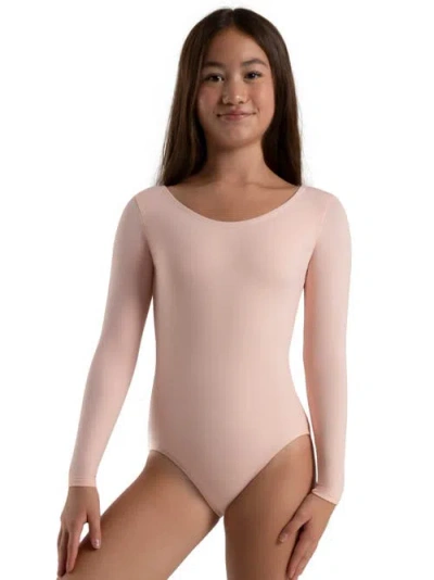 Capezio Kids'  Long Sleeve Leotard In Pink