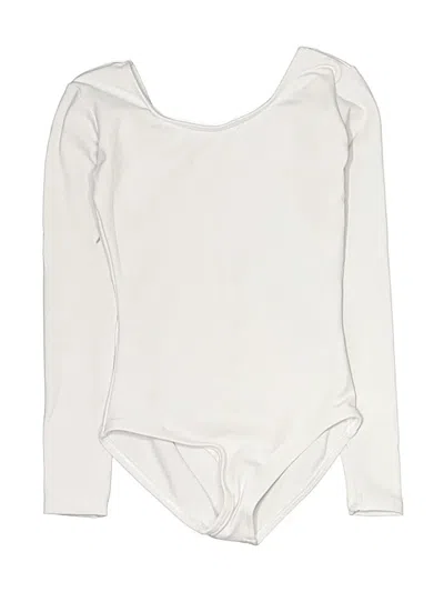 Pre-owned Capezio Kids' Long Sleeve Onesie In Ivory