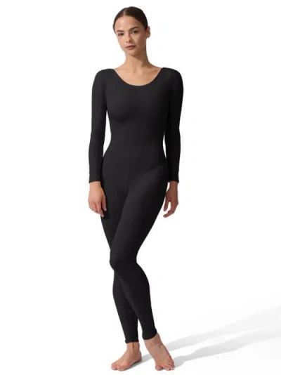 Capezio Long Sleeve Unitard In Black