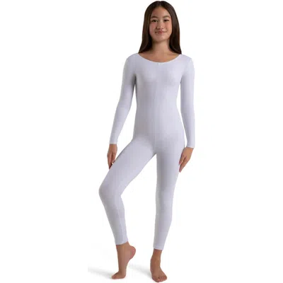 Capezio Kids'  Long Sleeve Unitard In White