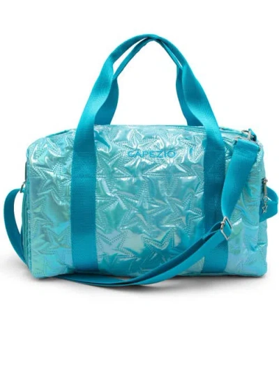 Capezio Metallic Star Travel Duffle In Blue