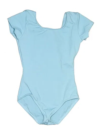 Pre-owned Capezio Kids' One Piece Swimsuit In Blue