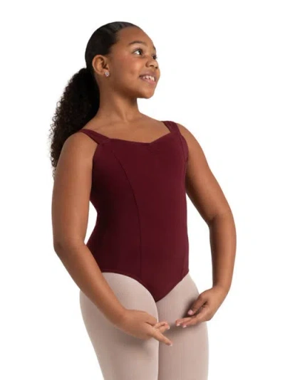Capezio Kids'  Princess Tank Leotard In Burgundy