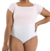 Capezio Ribbed Knit Cropped Sweater In Pink In Pink