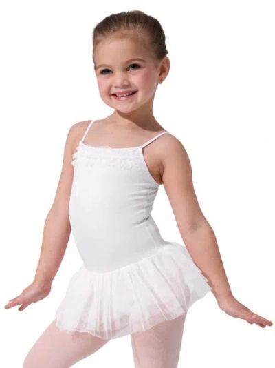 Capezio Kids'  Ruffle Yoke Tutu Dress In White