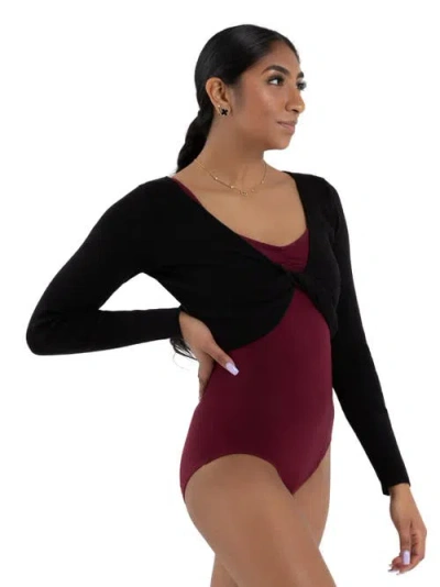 Capezio Shrug With Faux Knot In Multi