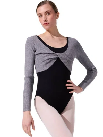 Capezio Shrug With Faux Knot In Multi