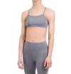 Capezio Strappy Bra With Triangular Mesh In Grey